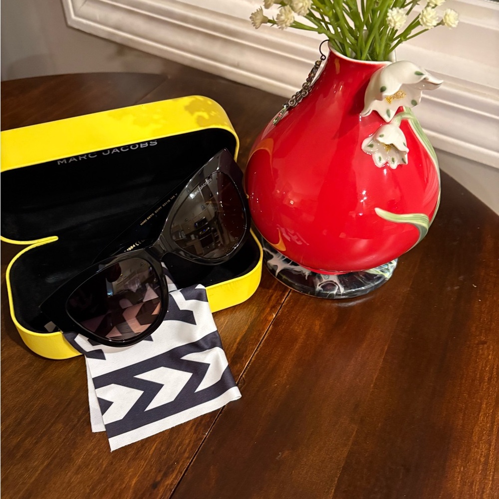 NEW Mark Jacobs 697/5 Black Sunglasses $350